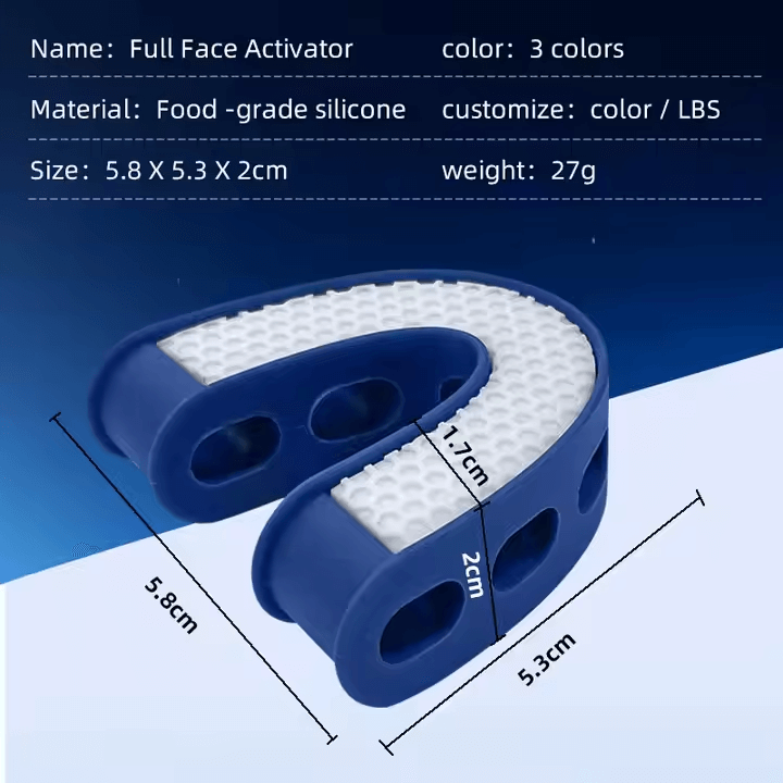 Define Your Jawline – Silicone Jaw Exerciser for Facial Toning & Teeth Protection